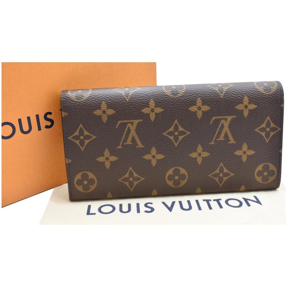 LOUIS VUITTON Emilie Monogram Canvas Wallet Fuchsia - Picture 2 of 11
